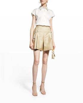 推荐Coast Lace-Up Pleated Shorts商品