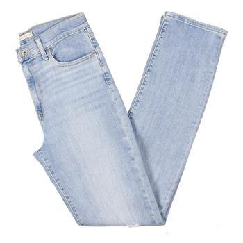 商品Levi's Womens 724 Destroyed High Rise Straight Leg Jeans图片