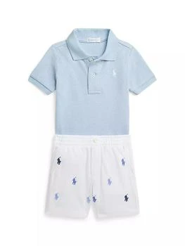 Ralph Lauren | Baby Boy's 2-Piece Polo Shirt & Pony Shorts Set,商家Saks Fifth Avenue,价格¥522