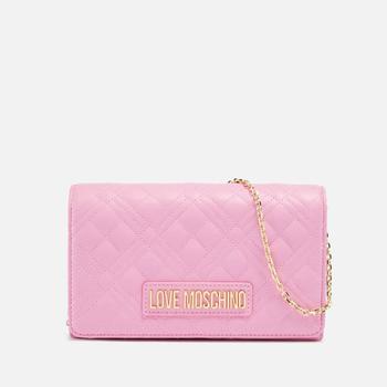 Love Leather, Love Moschino | Love Moschino Classic Quilted Faux Leather Shoulder Bag商品图片 额外7.5折, 额外七五折