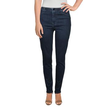 J Brand | J Brand Womens Darted High Rise Medium Wash Skinny Jeans商品图片,0.5折, 独家减免邮费