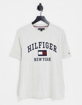Tommy Hilfiger | Tommy Hilfiger modern varsity logo cotton t-shirt in stone商品图片,