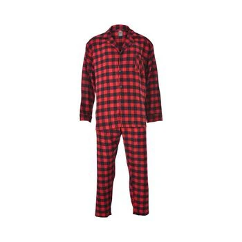 Hanes | Hanes Men's Big and Tall Flannel Plaid Pajama Set,商家Macy's,价格¥315