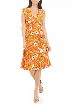 product Women's Tie Front Floral Dress image