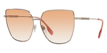 Burberry | Alexis Orange Gradient Butterfly Ladies Sunglasses BE3143 1109V0 61商品图片,3.3折, 满$300减$10, 满减