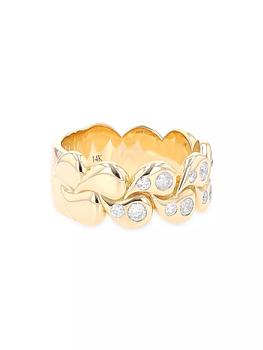 商品Sheryl Lowe | 14K Yellow Gold & 1.02 TCW Paisley Ring,商家Saks Fifth Avenue,价格¥34734图片