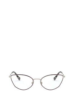 Miu Miu | Miu Miu MU 51SV pale gold / bordeaux female eyeglasses商品图片,7.4折