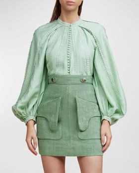 Acler | Wilrose Curved Pocket Mini Skirt商品图片,满$200减$50, 满减