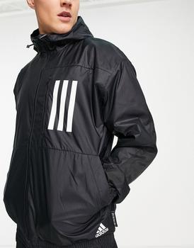 推荐adidas Sportswear WND jacket in black - BLACK商品