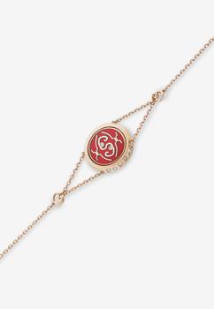 商品Intisars | Me Oh Me Sparkly Red 18K Rose Gold Diamond Bracelet,商家Thahab,价格¥37917图片