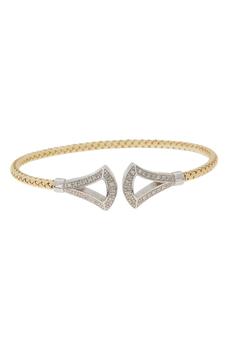 商品MESHMERISE | 18K Gold Plated Diamond Bangle Bracelet - 0.25 ctw,商家Nordstrom Rack,价格¥1510图片