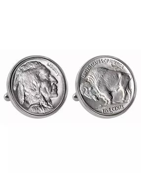 American Coin Treasures | Buffalo Nickel Bezel Coin Cuff Links,商家Macy's,价格¥224