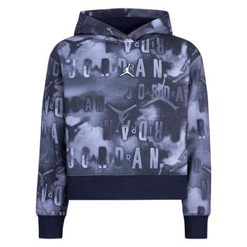 Jordan | Essentials All Over Print Boxy Sweatshirt (Little Kids/Big Kids) 5折起