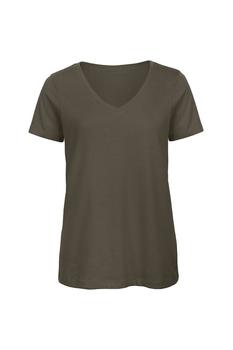 PRIVATE WHITE V.C., B&C | B&C Womens/Ladies Favourite Organic Cotton V-Neck T-Shirt (Khaki)商品图片 9.6折