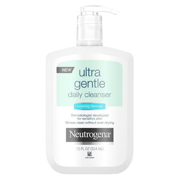 Neutrogena | Ultra Gentle Daily Face Wash For Sensitive Skin, Foaming Facial Cleanser商品图片,独家减免邮费