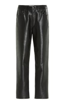 推荐Agolde - Women's 90's High-Rise Recycled Leather Straight-Leg Pants - Black - 24 - Moda Operandi商品