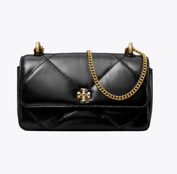 Tory Burch | 汤丽柏琦女款Kira 菱格形绗缝迷你翻盖肩背斜挎包 （香港仓发货）,商家Terri Wonder,价格¥1677