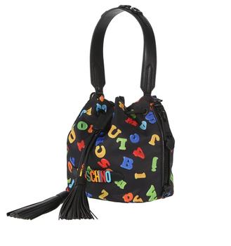 product Moschino Fantasy Print Letter Bucket Bag - Black image