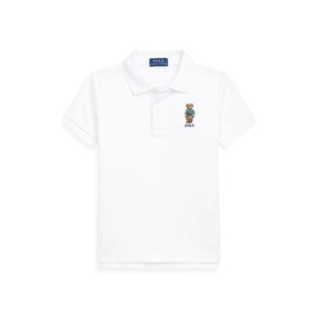 Ralph Lauren | Polo Bear Cotton Mesh Polo Shirt (Little Kids)商品图片,