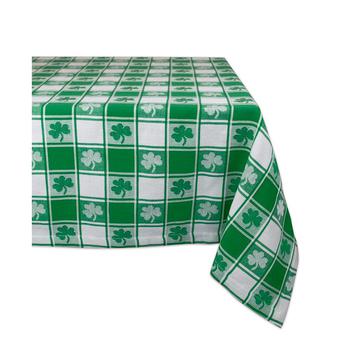 Design Imports | Shamrock Woven Check Tablecloth 60" x 84"商品图片,4.5折