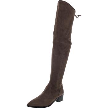 Marc Fisher | Marc Fisher Womens Yacinda Faux Suede Tall Over-The-Knee Boots商品图片,2.1折, 独家减免邮费