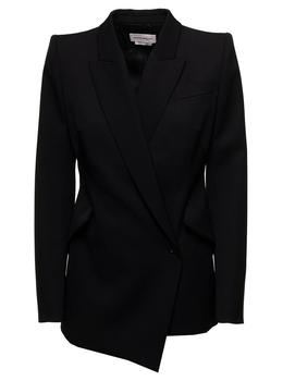 Alexander McQueen | Alexander McQueen Double-Breasted Asymmetric Jacket商品图片,6.4折起