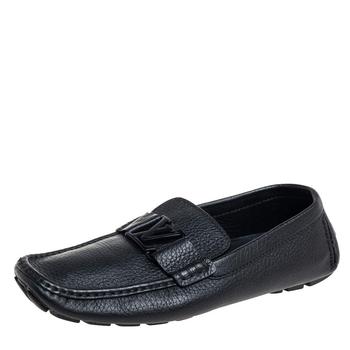 更多路易威登男鞋, [二手商品] Louis Vuitton | Louis Vuitton Black Leather Monte Carlo Slip On Loafers Size 42.5商品图片 8折, 满1件减$100, 满减