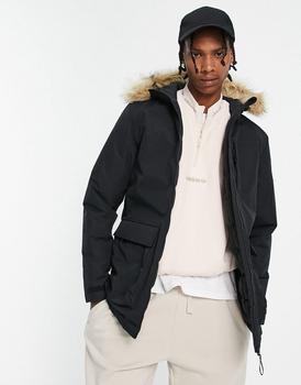 Adidas | adidas Outdoor Badge of Sport 3 stripe parka jacket in black商品图片,