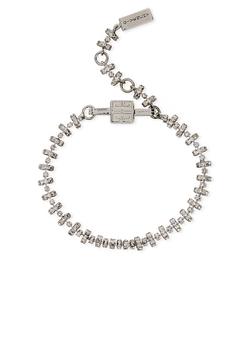 推荐4G embellished silver-tone bracelet商品