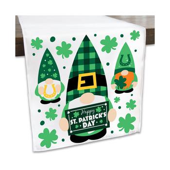 商品Irish Gnomes - St. Patrick's Day Party Dining Tabletop Decor - Cloth Table Runner - 13 x 70 inches图片