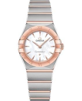 欧米茄星座怎么样, Omega | Omega Constellation Manhattan Quartz 25mm Mother of Pearl Dial Rose Gold and Stainless Steel Women's Watch 131.20.25.60.05.001商品图片 9折