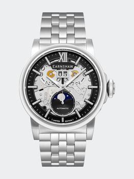 Thomas Earnshaw | Hansom Grande Date 24 Hour Automatic Watch Officer's Black商品图片,3.4折