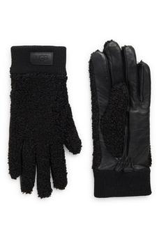 ugg手套, UGG | Women's Faux Shearling & Leather Gloves商品图片 5.9折