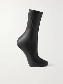 Wolford | X Amina Muaddi 纯素皮革袜子,商家NET-A-PORTER,价格¥683