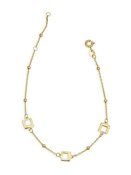 商品Oradina | 14K Yellow Gold Pop Station Square Bracelet,商家Saks Fifth Avenue,价格¥1601图片