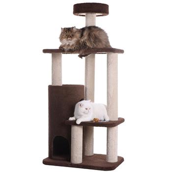 商品Macy's | 3-Level Carpeted Real Wood Cat Tree Condo,商家Macy's,价格¥2163图片