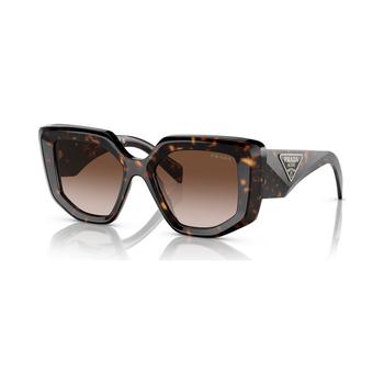 推荐Women's Low Bridge Fit Sunglasses, PR 14ZSF52-Y商品