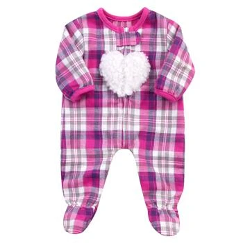 Teamson | Sophia’s Flannel Sleeper with Sherpa Heart Design for 15'' Dolls, Hot Pink,商家Premium Outlets,价格¥148