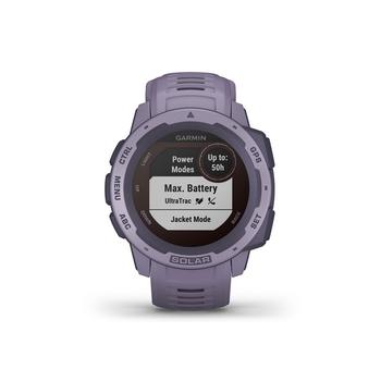 Garmin | Unisex Instinct Solar Orchid Silicone Strap Smart Watch 23mm商品图片,