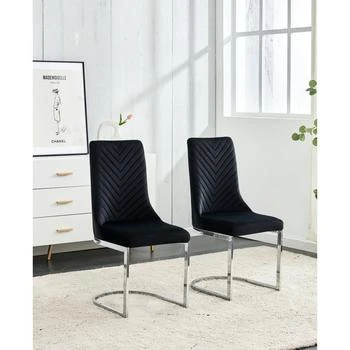 Simplie Fun | Set of 2 Chairs Black,商家Premium Outlets,价格¥1222