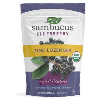 商品Nature's Way | Sambucus Elderberry Zinc Lozenges Berry,商家Walgreens,价格¥40图片