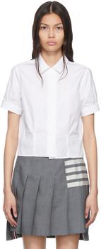 thom browne衬衫新款, Thom Browne | 白色棉质衬衫商品图片 