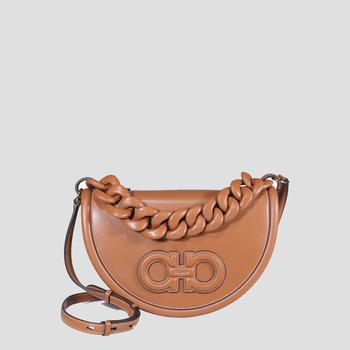 菲拉格慕女包, Salvatore Ferragamo | TAN LEATHER SHOULDER BAG商品图片 7.4折