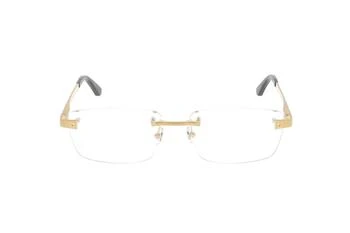 Cartier | Cartier Rectangular Rimless Glasses 7.6折