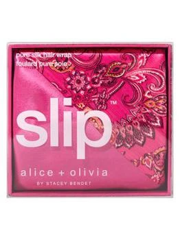 Slip | Alice Olivia Print Silk Hair Wrap 7折