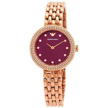 商品Emporio Armani | Quartz Crystal Purple Dial Ladies Watch AR11491,商家Jomashop,价格¥892图片
