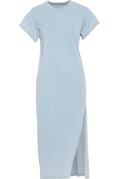 product Elisha split-front cotton-jersey midi dress image