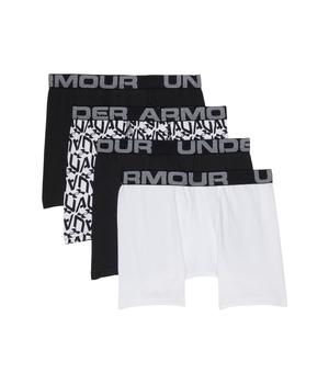 商品Under Armour | 4-Pack Cube Logo Cotton Boxer Set (Big Kids),商家Zappos,价格¥149图片