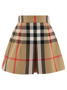 Burberry | Burberry Kids Checked Elastic Waist Skirt商品图片,7折起
