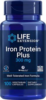 推荐Life Extension Iron Protein Plus - 300 mg (100 Vegetarian Capsules)商品